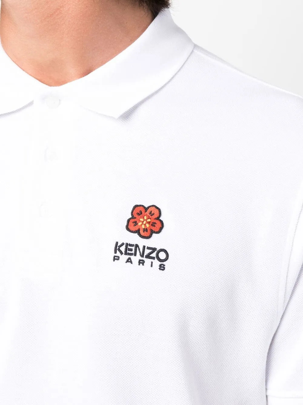 Kenzo playera tipo polo con bordado Boky Flower | Image 5