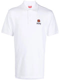 Kenzo playera tipo polo con bordado Boky Flower | blanco | Image 1