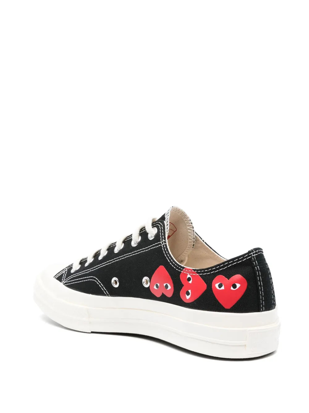 Comme Des Garçons Play x Converse Tenis Chuck 70 Multi Heart En Colaboración Con Converse | Negro | FARFETCH MX