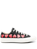 Comme Des Garçons Play x Converse Tenis Chuck 70 Multi Heart En Colaboración Con Converse | Negro | FARFETCH MX