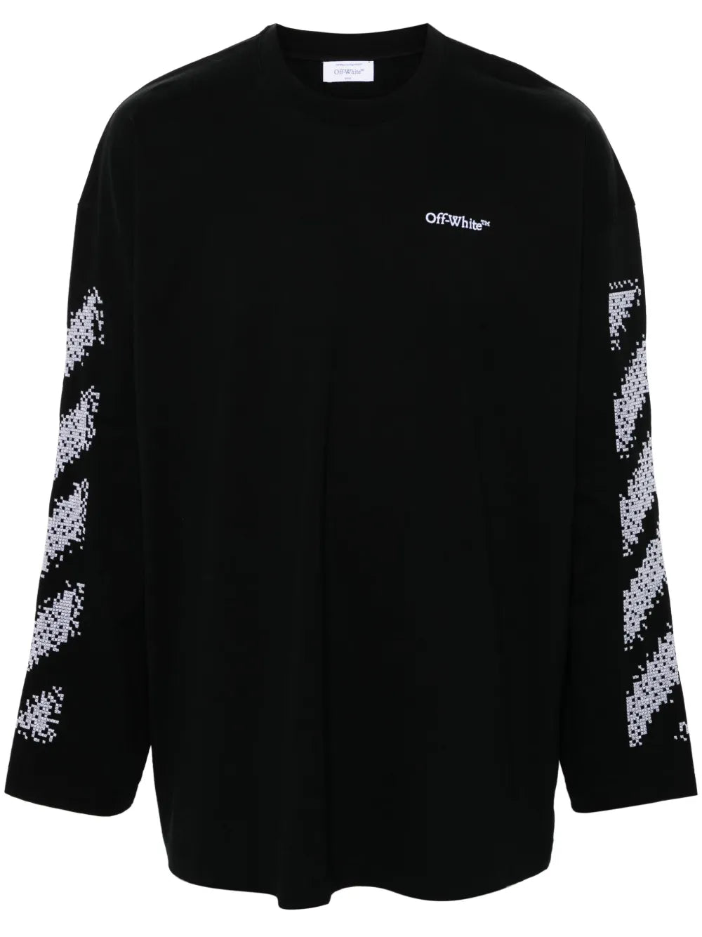 Off-White Playera Pixel Diagonal | Negro | FARFETCH MX