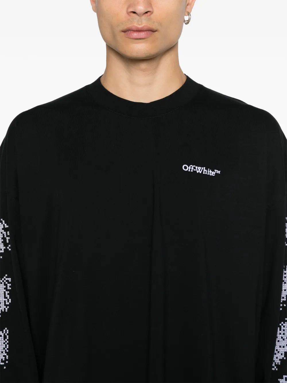 Off-White Playera Pixel Diagonal | Negro | FARFETCH MX