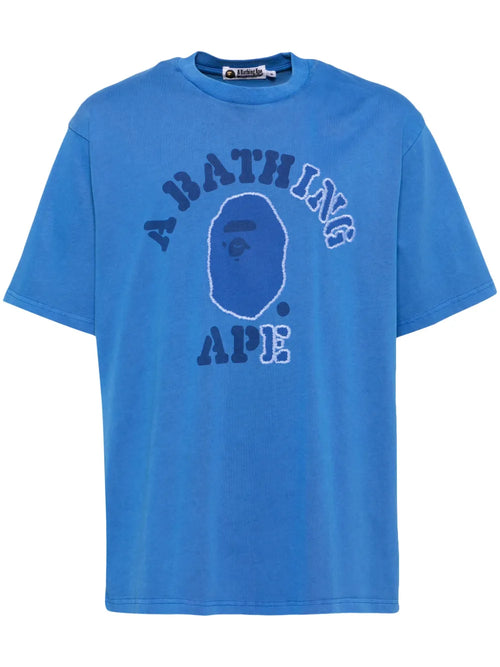 A BATHING APE® playera con efecto teñido | azul | Image 1