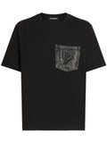 Dolce & Gabbana playera con logo en el bolsillo | negro | Image 1
