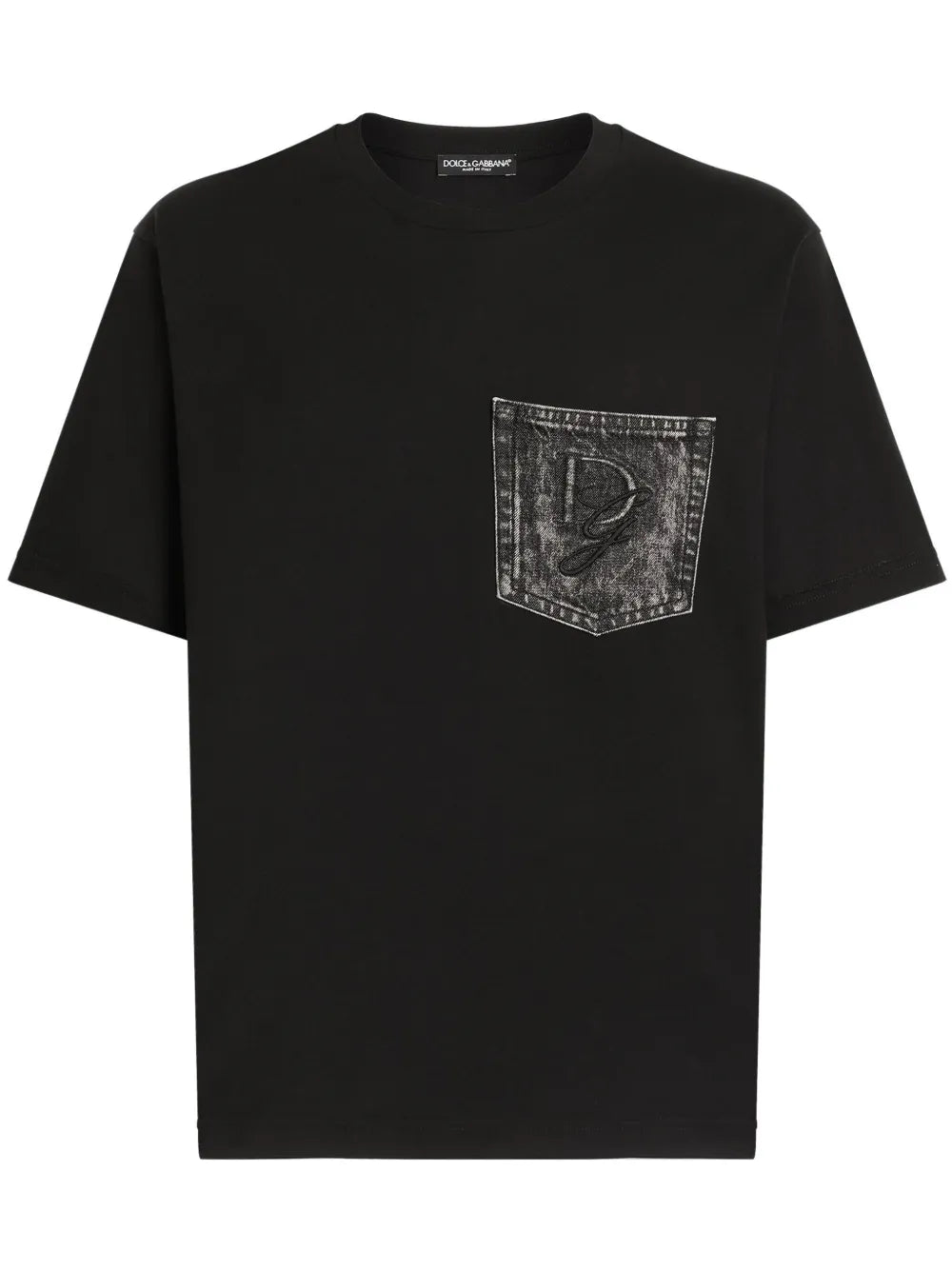 Dolce & Gabbana playera con logo en el bolsillo | negro | Image 1