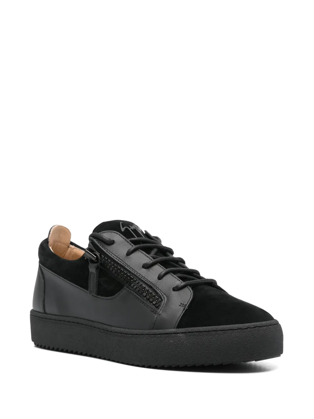 Giuseppe Zanotti Tenis Bajos Frankie Con Cierre Doble | Negro | FARFETCH MX