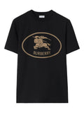 Burberry playera de algodón con sello Knight | negro | Image 1
