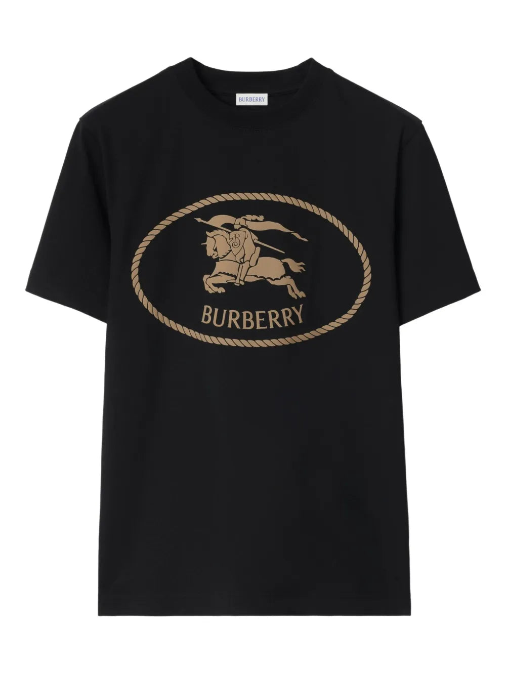 Burberry playera de algodón con sello Knight | negro | Image 1