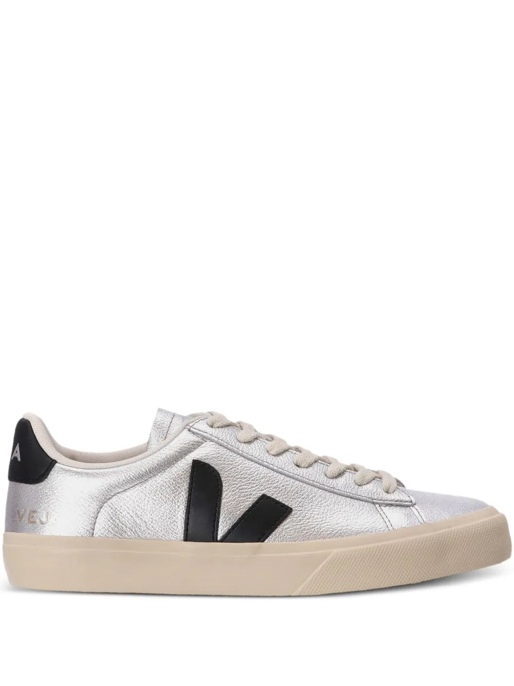VEJA Tenis Campo De Piel | Plateado | FARFETCH MX
