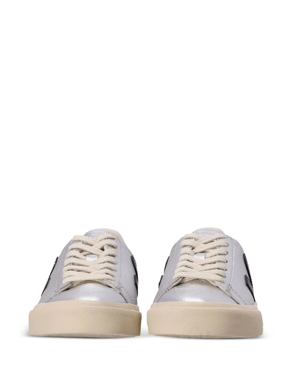 VEJA Tenis Campo De Piel | Plateado | FARFETCH MX