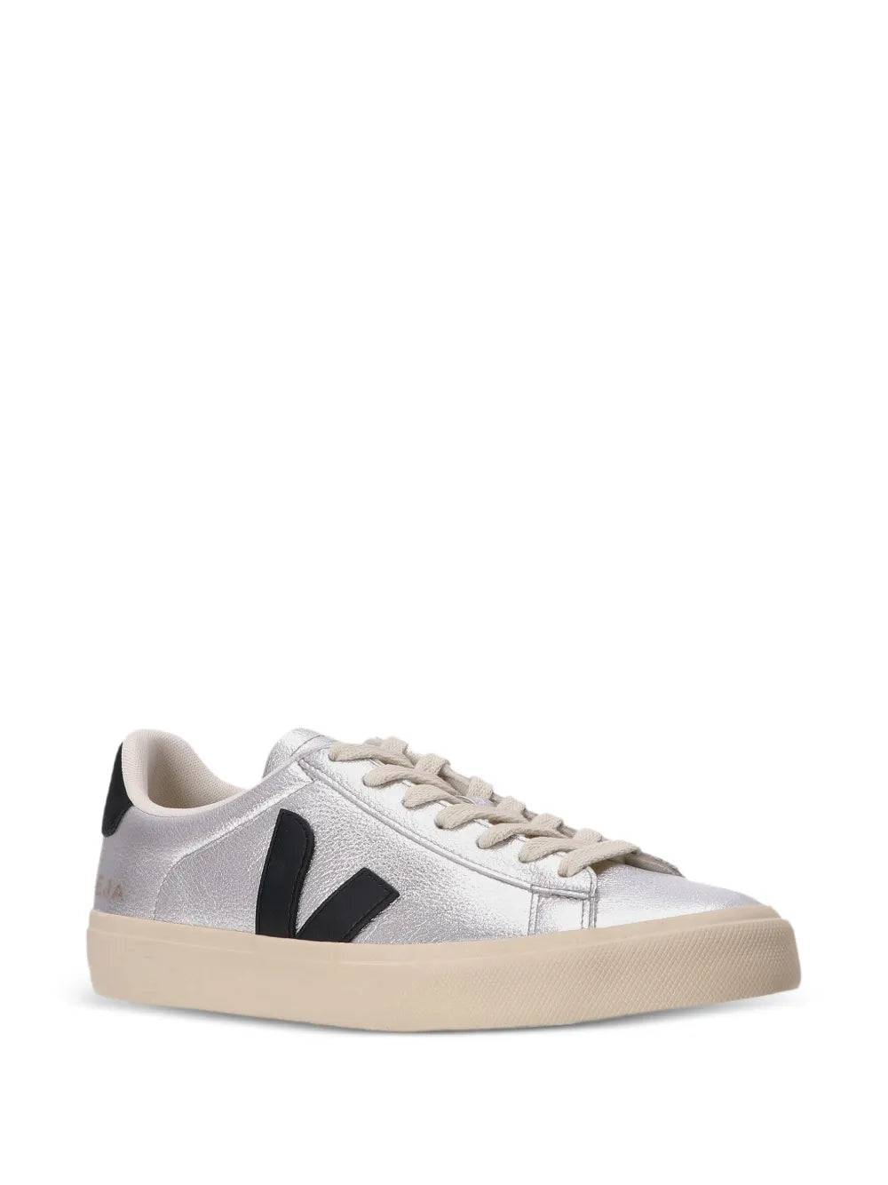 VEJA Tenis Campo De Piel | Plateado | FARFETCH MX