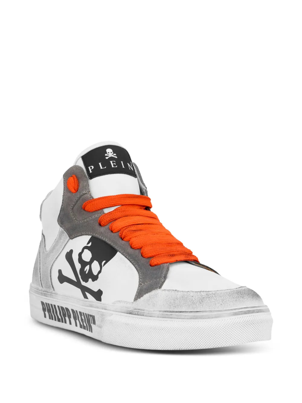 Philipp Plein Tenis Altos Con Motivo Skull En Colaboración Con Retrokickz | Blanco | FARFETCH MX