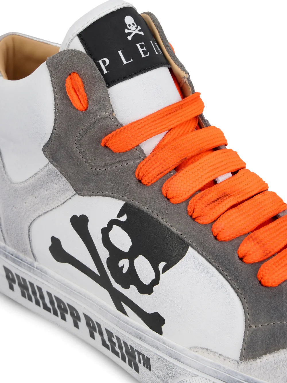 Philipp Plein Tenis Altos Con Motivo Skull En Colaboración Con Retrokickz | Blanco | FARFETCH MX