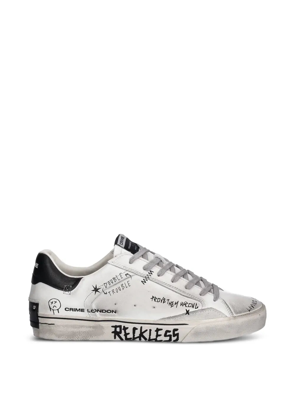 Crime London Tenis Con Detalle De Letras | Blanco | FARFETCH MX