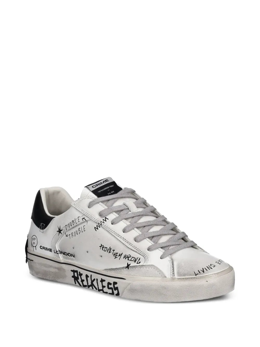 Crime London Tenis Con Detalle De Letras | Blanco | FARFETCH MX