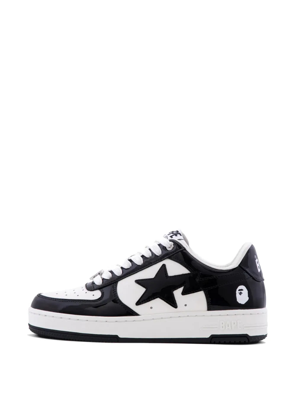 A BATHING APE® Tenis Bape Sta De Charol | Negro | FARFETCH MX