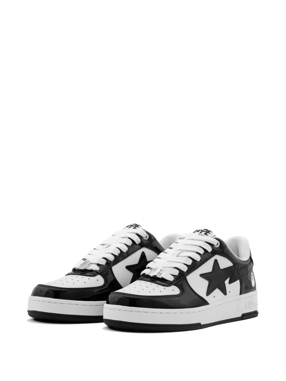 A BATHING APE® Tenis Bape Sta De Charol | Negro | FARFETCH MX