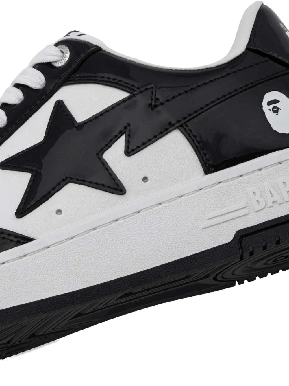 A BATHING APE® Tenis Bape Sta De Charol | Negro | FARFETCH MX
