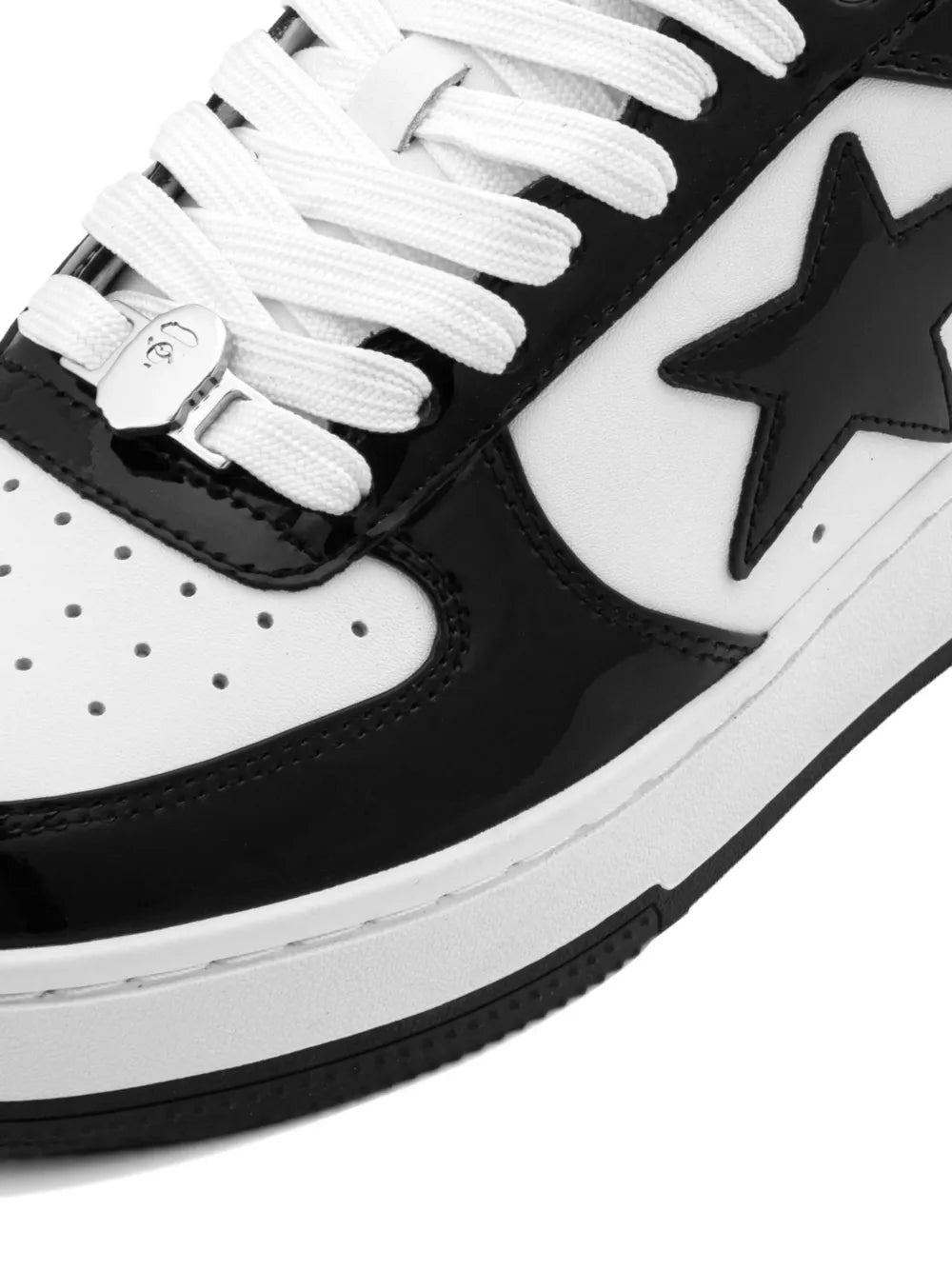 A BATHING APE® Tenis Bape Sta De Charol | Negro | FARFETCH MX