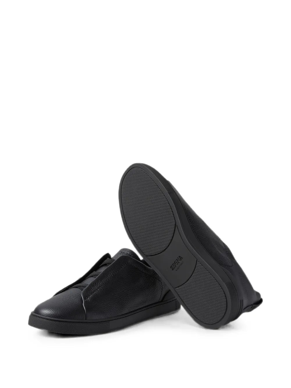 Zegna Tenis Triple Stitch™ De Piel | Negro | FARFETCH MX